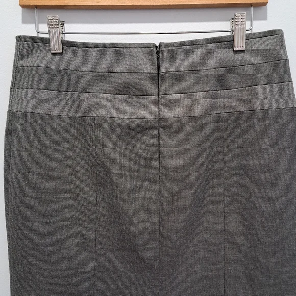 Le Chateau Gray Classic Corporate Minimalist Retro Pencil Skirt Womens 5/6 - Picture 4 of 10